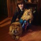 Amy (Pomerania), Akira (chow chow) y yo.
